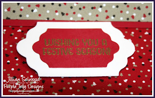 Real Red Cardstock, Wishing you a Festive Season, Candy Cane Lane DSP