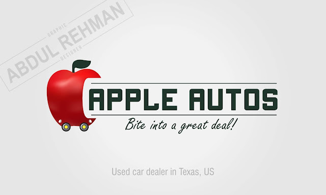 Apple Autos Texas Logo Design 