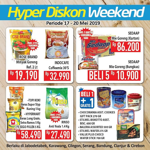 #Hypermart - #Promo #Katalog Weekend Periode 17 - 20 Mei 2019