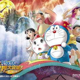 wallpaper doraemon, giant, suneo, nobita, sizuka