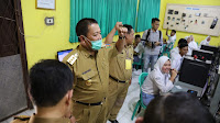 Tinjau Pelaksanaan UNBK, Gubernur Arinal Saksikan Langsung Sekolah di Lampung Juga Siap Antisipasi Virus Corona