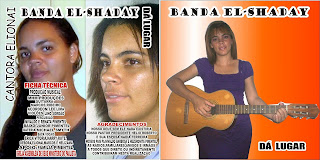 Vocalista da Banda Elshaday Elionai Pimentel