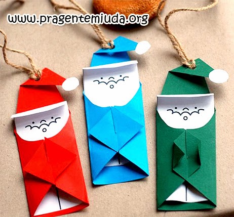 lembrancinhas de natal feita com papel