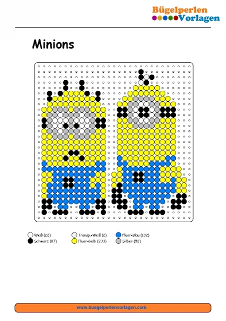 Plantillas de Minions para labores y manualidades.