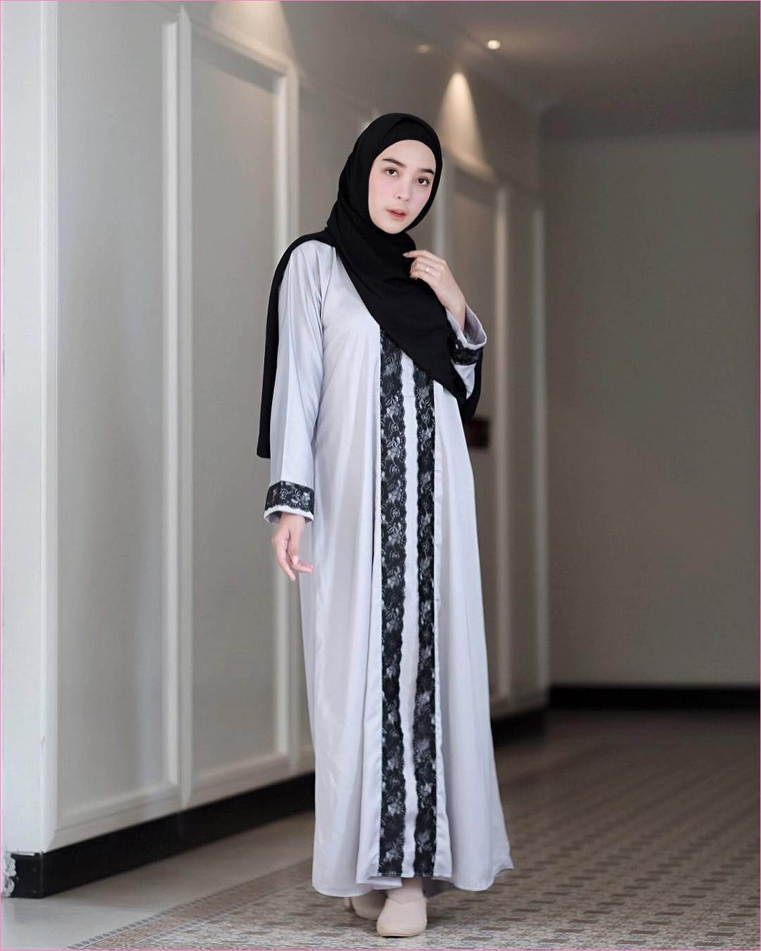 Outfit Baju Gamis  Berhijab Ala Selebgram 2019