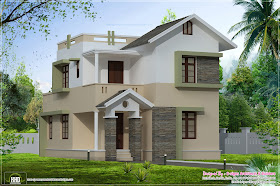 1400 square feet small villa elevation - Kerala home design and ...