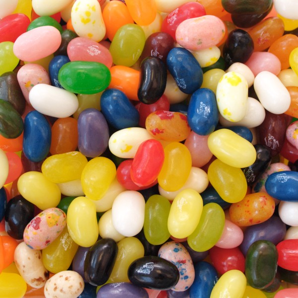 jelly beans jar. Jelly Belly jelly beans.