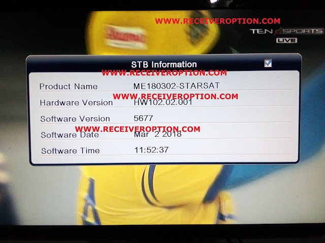 STARSAT SR-B10HD PRIME RECEIVER AUTO ROLL POWERVU KEY NEW SOFTWARE