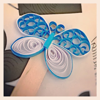 segnalibro quilling farfalla