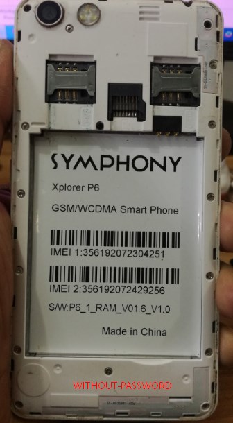 Symphony P6 All Version Flash File Without Password Free Download 