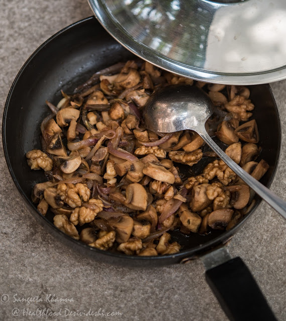 mushroom cappuccino soup prep