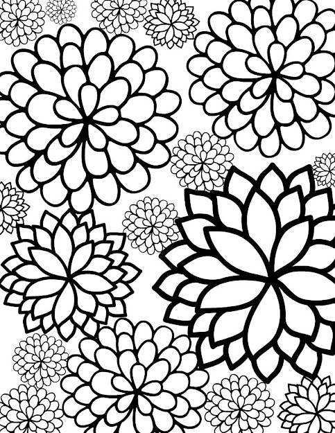 Flower Coloring Pages For Adults Printable In Incredible Elephant Coloring  Pages