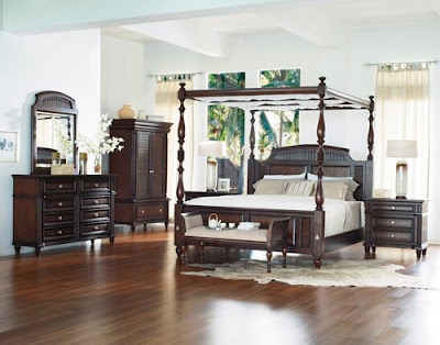 wood canopy beds