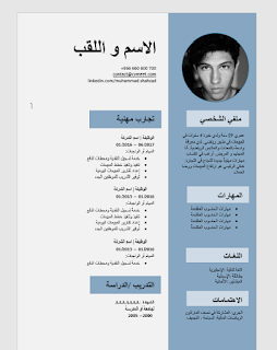 كيفية كتابة السيرة الذاتية باللغة العربية نموذج كتابة السيرة الذاتية