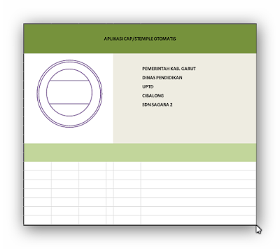 Aplikasi Stempel Otomatis Format Excel Terbaru 2016