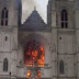 Firemen battle Nantes Cathedral fire