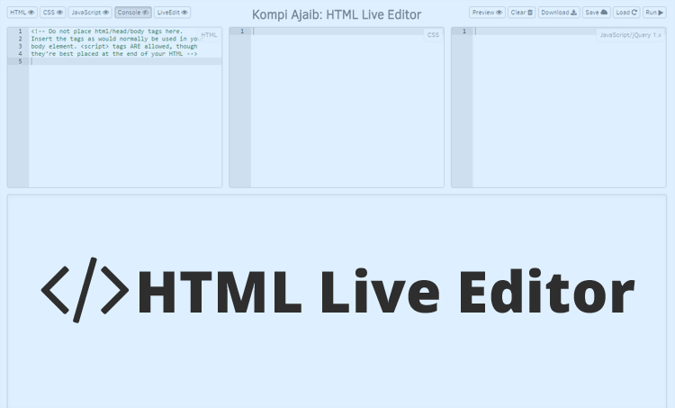 Membuat HTML Live Editor Dengan Hosting Google Drive