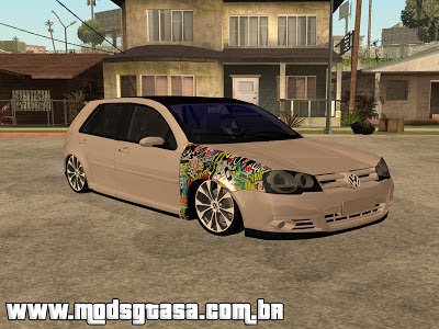 Vw Golf GTI 2008 Sticker Bombs para GTA San Andreas