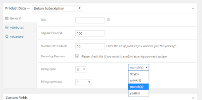 Recurring Payment or Billing Cycle