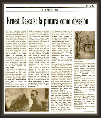 REVISTA-VALLES-GRANOLLERS-EL QUATRE-EXPOSICION-PINTURAS-ERNEST DESCALS-ENTREVISTAS-PERIODISMO-ROBERTO GIMENEZ