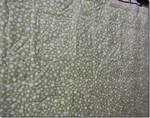 quilting from back quilting from back