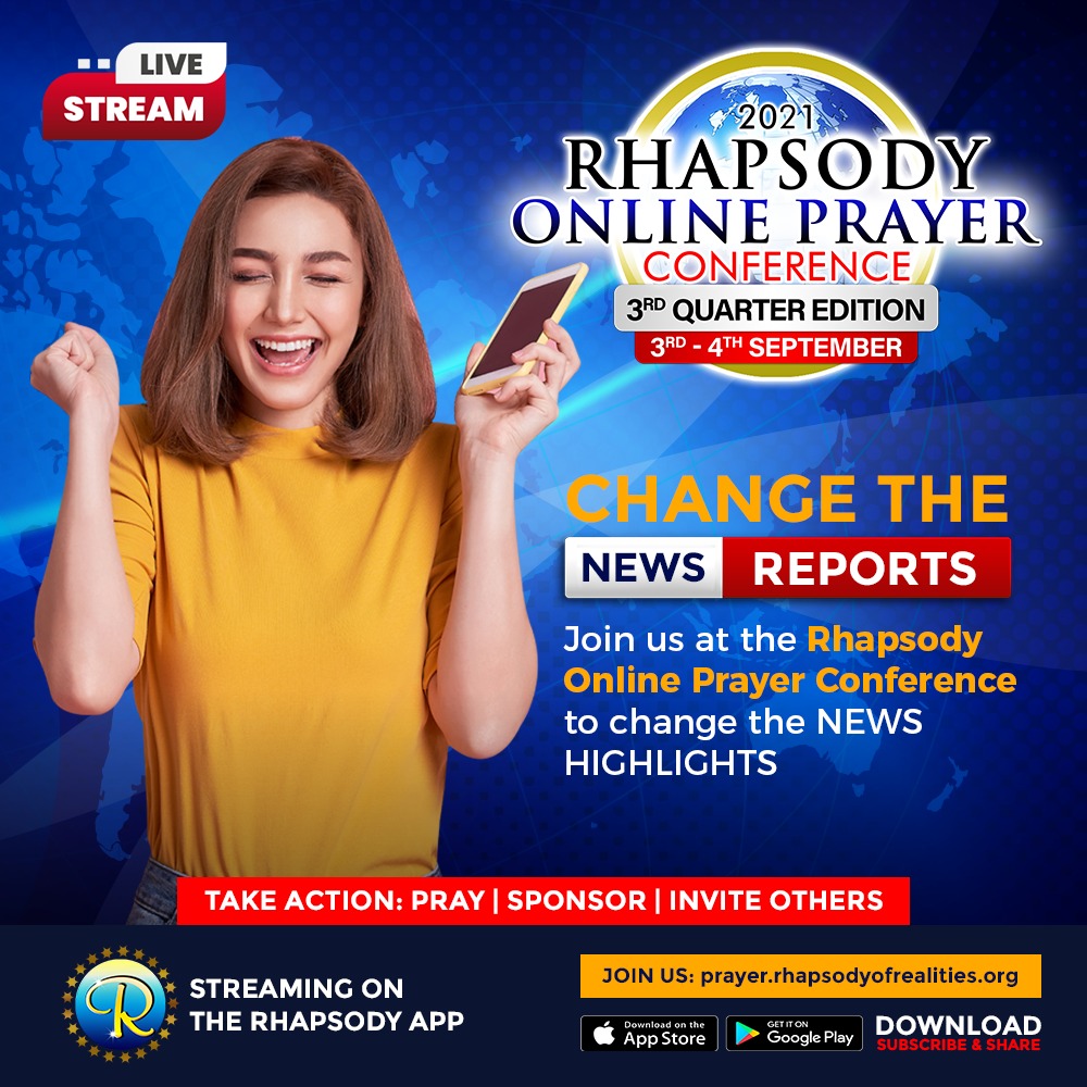 Join the Rhapsody online prayer conference for September 2021
