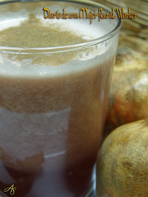 Jugo de manzana pera y granada