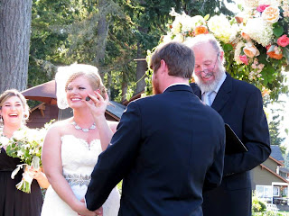 Ania and Chad include Blessing Stones in their wedding ceremony - Kent Buttars, Seattle Wedding Officiant