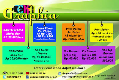 cetak photo, roll up banner, ID card