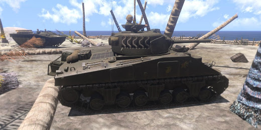Arma3用太平洋戦争MODのM4A2 Sherman中戦車