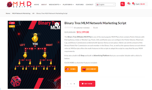 Buy Now Binary Tree MLM Software - Create your Network Marketing Website