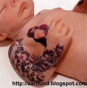 9 Months Old Baby with Tattoo