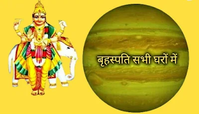 बृहस्पति सभी घरों में (Jupiter in all houses)