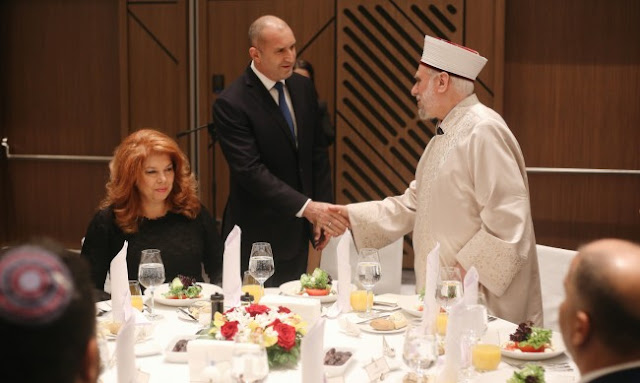 Cumhurbaşkanı Rumen Radev ve Başmüftü Mustafa Hacı, Rumen Radev iftar,