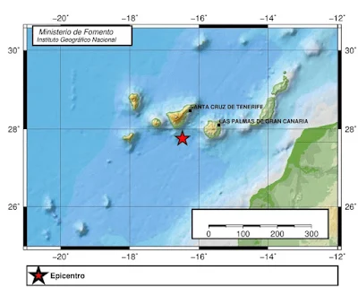 Terremoto sur de Tenerife 3 de octubre