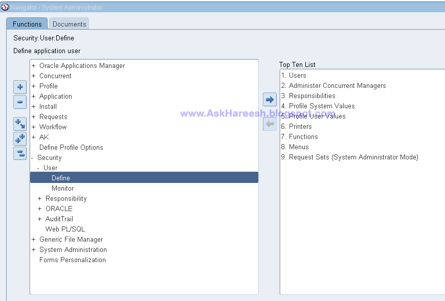 How to create user in Oracle Applications, AskHareesh.blogspot.com