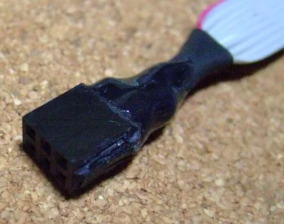 AVR-USBasp用10pin6pin変換ケーブル
