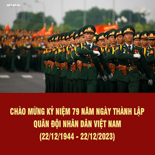 Chào mừng kỷ niệm 79 năm Ngày thành lập Quân đội Nhân dân Việt Nam (22/12/1944 - 22/12/2023)