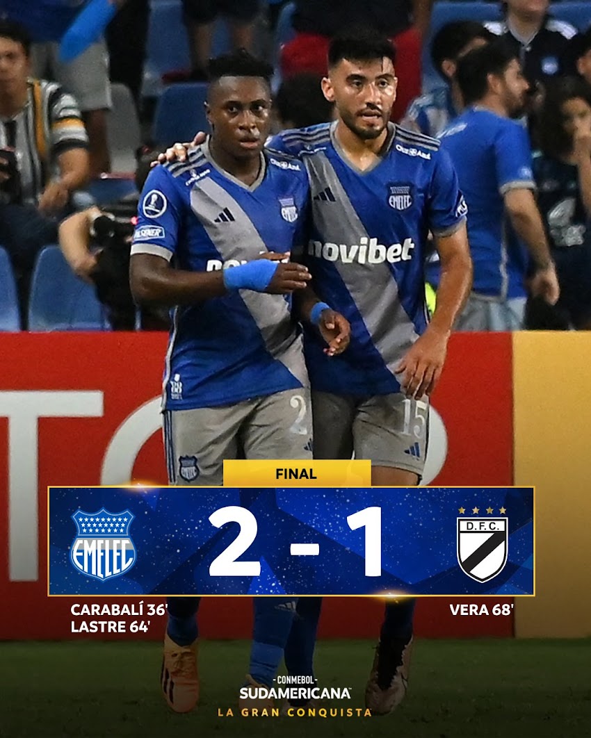 Emelec derrota 2-1 a Danubio en Copa Sudamericana 