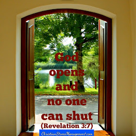 God opens and no one can shut. (Revelation 3:7) 