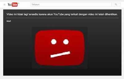 Inilah Alasan Mengapa Channel Youtube Tiba – tiba Dibanned / Ditangguhkan