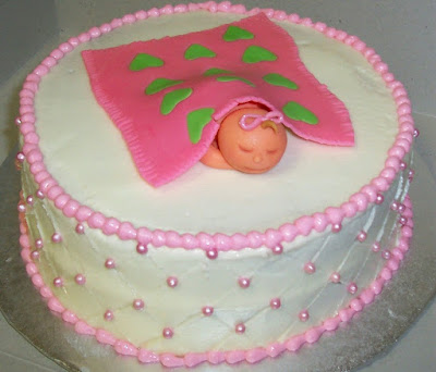 I think this aby shower cake
