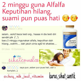 rawat keputihan dengan alfalfa