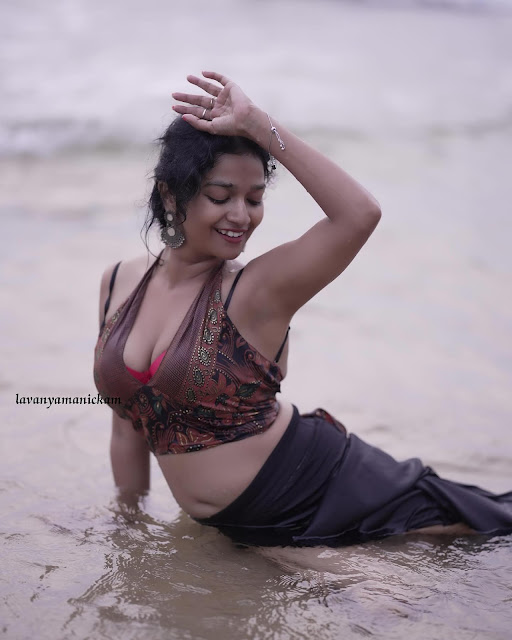 Lavanya Manickam captivating in her latest hot image gallery.