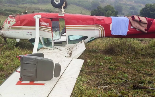 Avião de pequeno porte cai na região da Chapada Diamantina