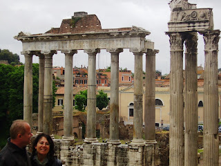 Forum Romano em Roma na Itália