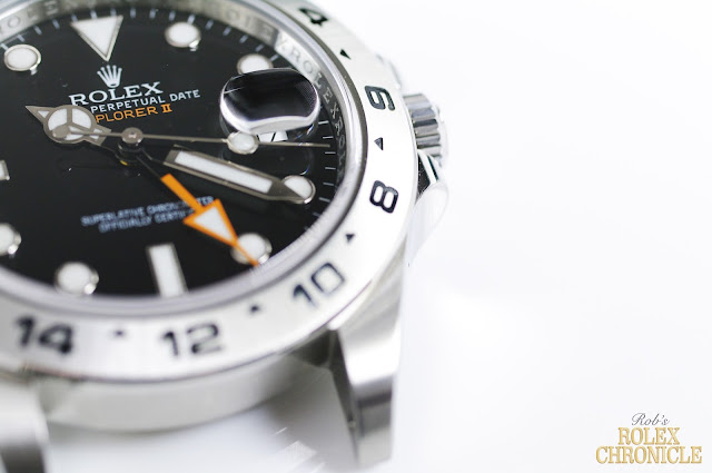 Closeup photo of Rolex Explorer II Case