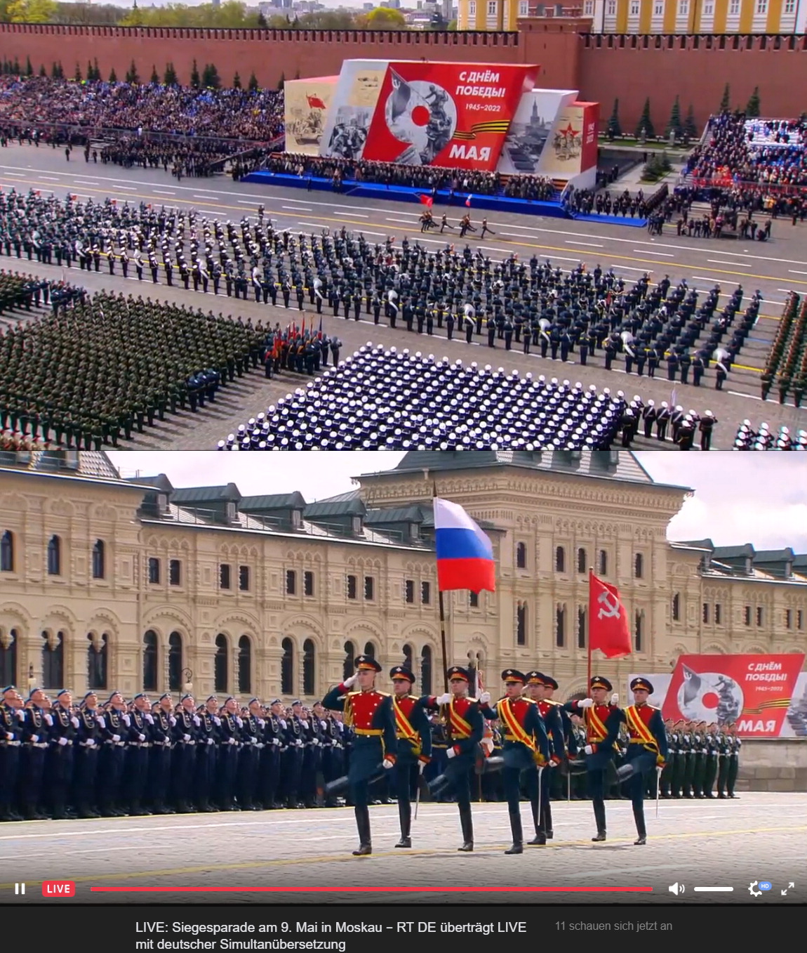 Siegesparade Roter Platz Moskau