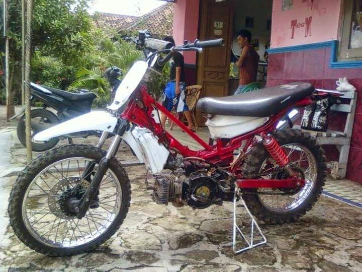 Modifikasi motor cross f1zr dan supra keren terbaik 