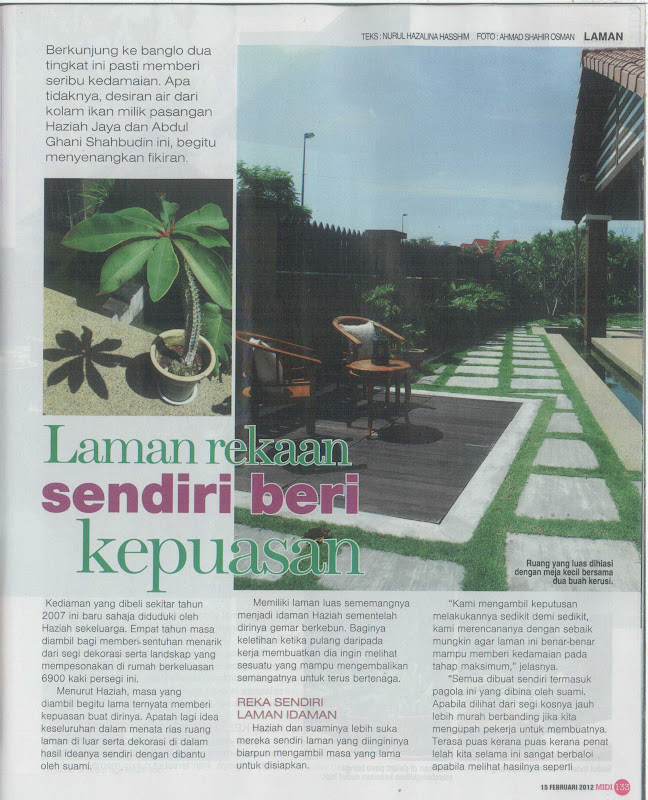 Laman Nur Qaseh Dalam Majalah MIDI 15 Februari 2012 - Azie 